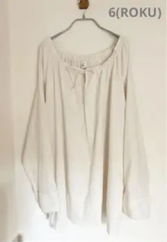 <6(ROKU)>COTTON GAUZE VOLUME SHIRT/シャツ
