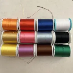 ミシン刺繍糸　ジャノメ刺繍糸12個セット テレーザ secio ex