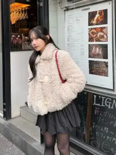 Holidayandholiday ミックスファータッチボリュームコート 2025年最新】holidayandholiday ファーの人気アイテム - メルカリ
