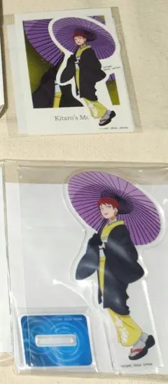 ゲゲゲの謎　セガラッキーくじ　鬼太郎の母　アクリルスタンド　ステッカーセット