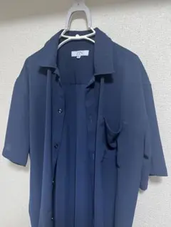 ANPAS ネイビー 半袖シャツ Mサイズ