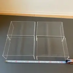 無印良品アクリル仕切り棚　コの字型　小