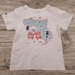 ダブルB/100㎝♡Bくん 刺繍 サーフスタイル 地図 Tシャツ ミキハウス