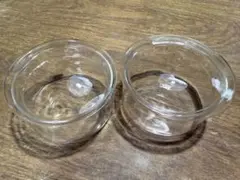 ガラス製蓋付き容器 2個セット