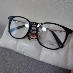 【新品未使用】MONCLER☆ブラックメガネフレーム☆ボストン型