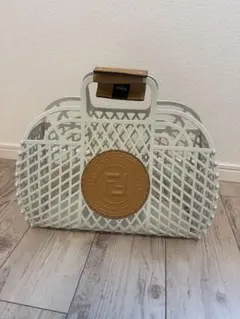 FENDI ☆ かごバッグ FENDI - フェンディ バスケット フォーティー8 オレンジ かご