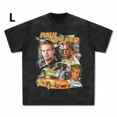 ワイルドスピード　ポールウォーカー ヴィンテージ加工 Tシャツ ラップT L