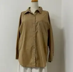anySiS ベージュ 長袖シャツ Mサイズ