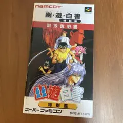 スーパーファミコン 幽☆遊☆白書 特別篇　説明書のみ