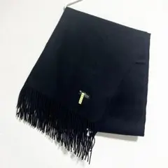 カシミヤ 100% ピュアカシミア 大判ストール ショール 黒 シンプル