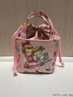 ハンドメイド　マーガレット＆ソフィー　ミニミニトート　巾着付き　(M)