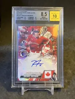 2023 Topps WBC Freddie Freeman Red Auto