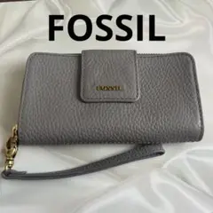 FOSSIL 財布　ライトグレー