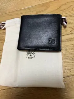 イルビゾンテ 二つ折り財布 小銭入れあり メンズ レディース レザー ブラック