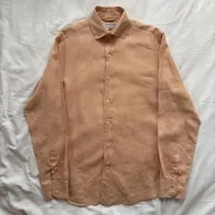 【90s】BANANA REPUBLIC リネンシャツ オレンジ