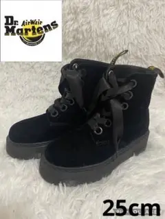 Dr.martens MOLLY ベロア ブーツ uk6 厚底 ダブルソール