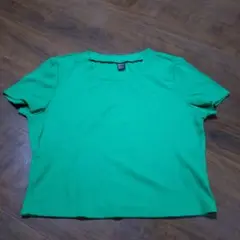SHEIN グリーン ショートスリーブ Tシャツ L