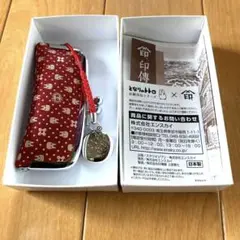 新品　未使用　となりのトトロ　印伝　印傳屋　コラボ　親子がま口財布　赤 新品未使用 となりのトトロ 印伝 印傳屋 コラボ 印鑑ケース 赤