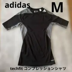 adidas techfit コンプレッションシャツ 半袖 インナー　M