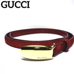 ⭐️美品⭐️ GUCCI グッチ ロゴ ベルト レッド