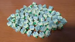 HMX SERENE GREENスイッチ 赤軸 自作キーボード 69個
