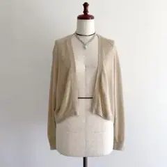 theory luxe セオリーリュクス リネンカーディガン ベージュ 38
