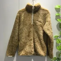 【チャンピオン】ハーフジップ ボアフリース トップス Mサイズ 茶系