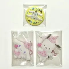 【新品/未使用】サンリオキャラクターズ シナモンロール ポチャッコ 3点セット
