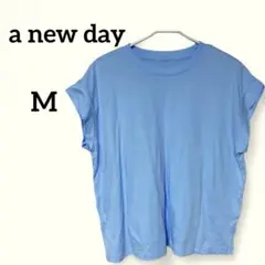 即購入OK✨a new day【M】ライトブルー Tシャツ 半袖 レディース