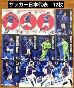 カルビーサッカー日本代表チップス2024 12枚セット