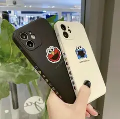 エルモ★iPhoneケース カバー 11/12 ブラック