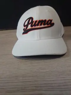 Puma ホワイトキャップ オレンジロゴ