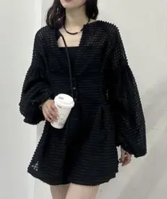 フリンジシェイプチュニック　mystic インフルエンサー企画