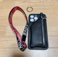 iPhone 14 Pro Max ケース ショルダー財布型