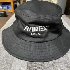 AVIREX バケットハット ブラック U.S.A.