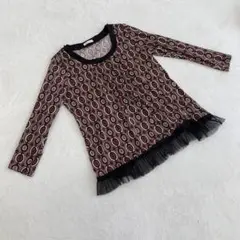 ⭐ILE DE BONHEUR⭐ レトロ柄 シャツ チュニック　こども