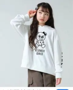 B.LOVEIT クマイラスト パーカー 140