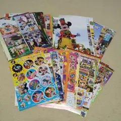 Disney Fan 増刊号 ディズニーファン シール ポストカード ポスター