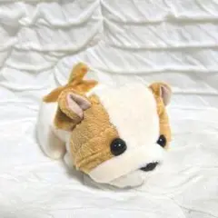 犬型ぬいぐるみ 茶色と白