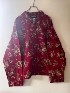 No.4019 US古着 SAG HARBOR 花柄赤ジャケット X-Large