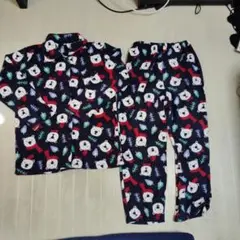 TOPVALU◇イオン　トップバリュ クマ柄フリースルームウェアセット Lサイズ