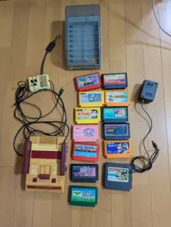任天堂　ファミコン 本体 ゲームカートリッジ13本セット