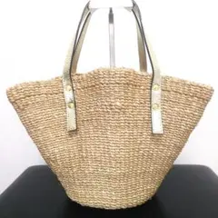 【美品】イコットikot アバカスターかごバッグ