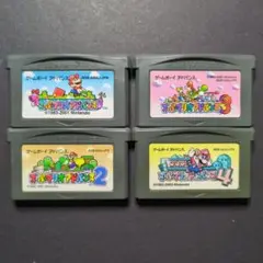 【ソフト単品】スーパーマリオアドバンス　GBAソフト　4点セット　動作確認済み