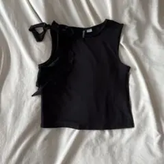 デザインタンクトップ 黒