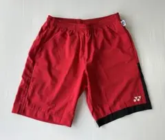 YONEX　ハーフパンツ　バドミントン用赤ショートパンツ