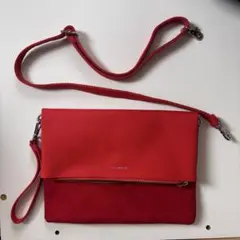 THE SHOP TK レザー 赤 クラッチバッグ
