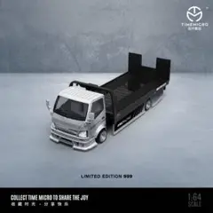 1/64 cool car 日野 H300 フラットベッド　積載車 シルバー/黒