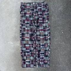 90-00s Old Navy クレイジーパターン　パッチワーク　チェックパンツ