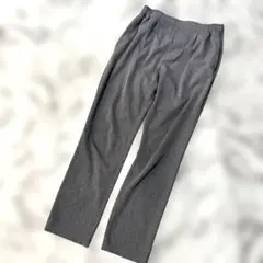 美品☆person's パーソンズ　ゴルフ　テーパードパンツ　グレー　ゴム